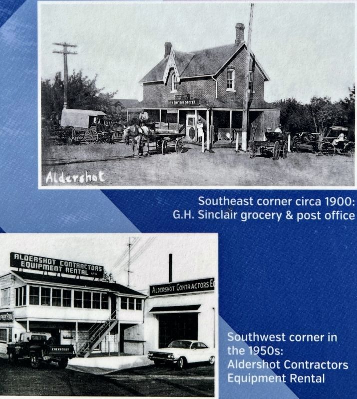 Aldershot Corners marker photos detail image. Click for full size.