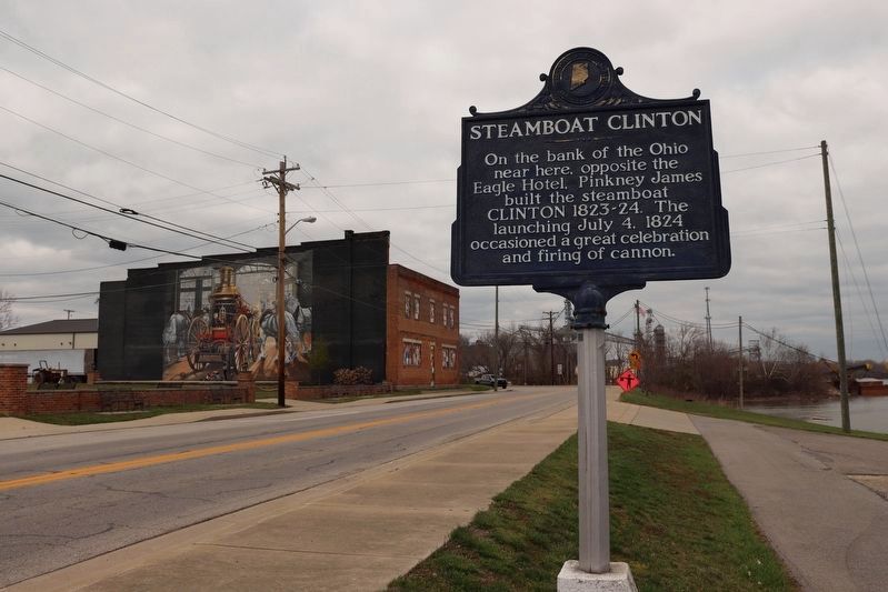 Steamboat Clinton Marker. Click for full size. Steamboat Clinton Marker image. Click for full size.