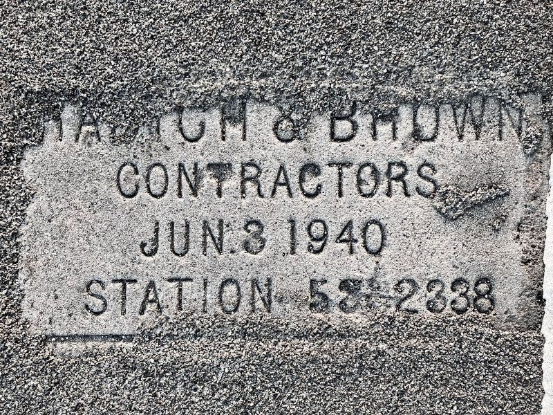 Concrete Contractor Stamp - 1940 image. Click for full size.