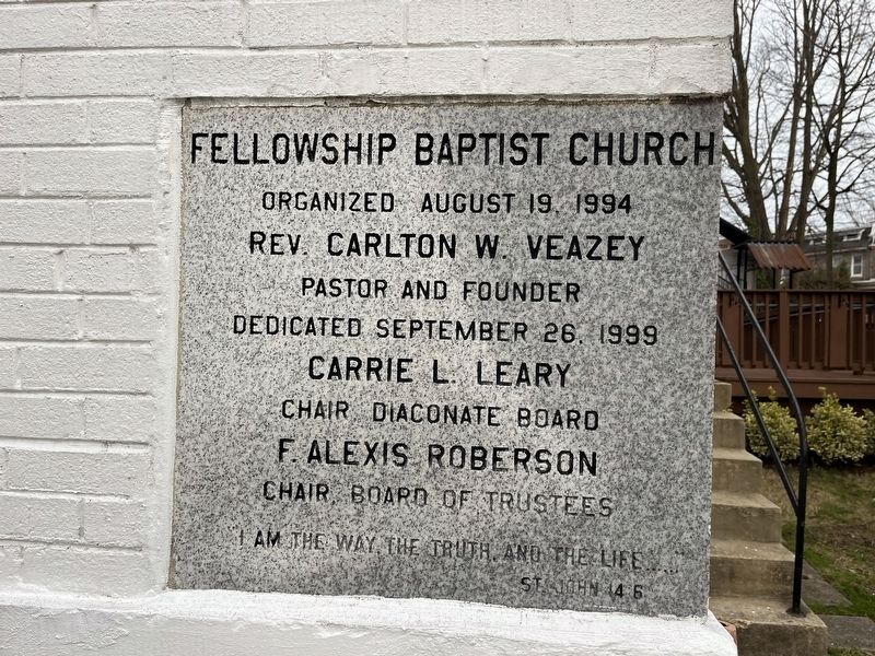 Fellowship Baptist Church Marker image. Click for full size.