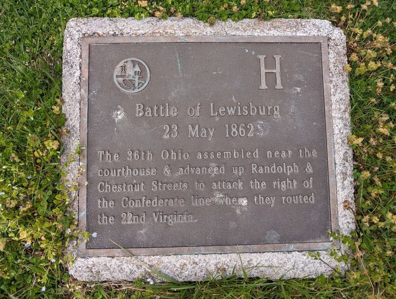 Battle of Lewisburg Marker image. Click for full size.