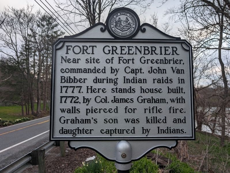 Fort Greenbrier Marker image. Click for full size.