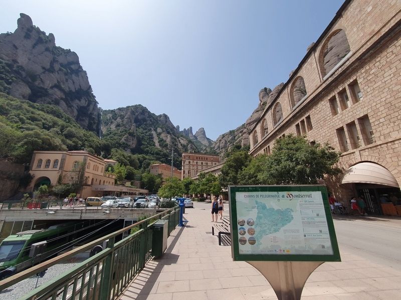Pilgrimage Routes in Montserrat Marker image. Click for full size.