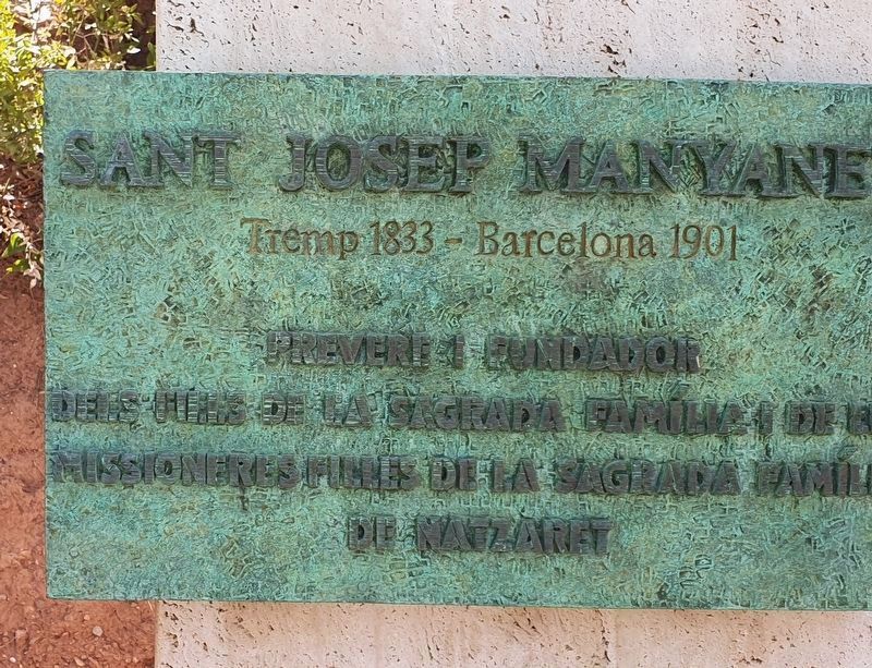 Saint Josep Manyanet Marker image. Click for full size.