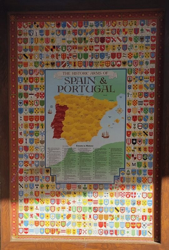 The Historic Arms of Spain & Portugal Marker image. Click for full size.