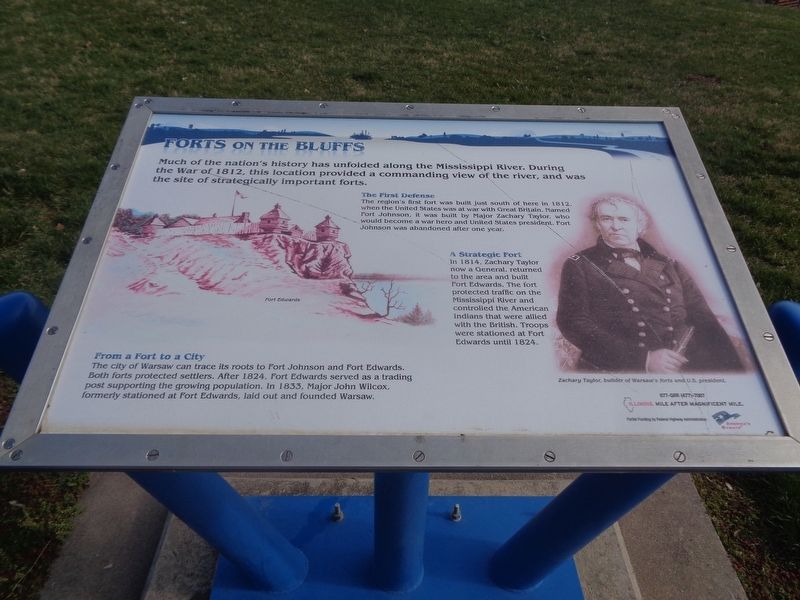Forts on the Bluffs Marker image. Click for full size.