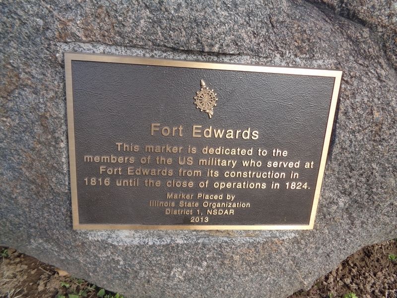 Fort Edwards Marker image. Click for full size.