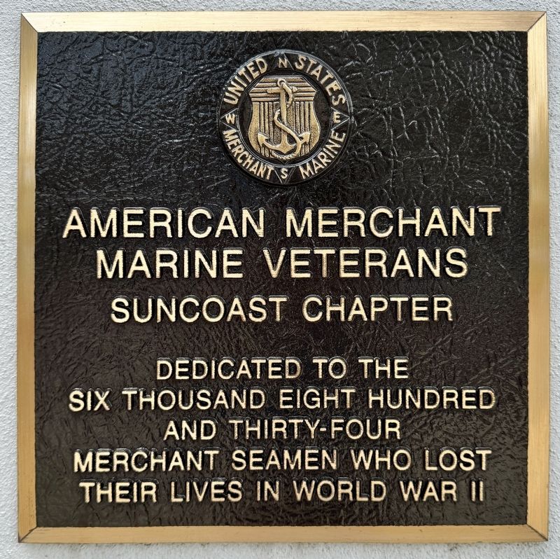 American Merchant Marine Veterans Marker image. Click for full size.