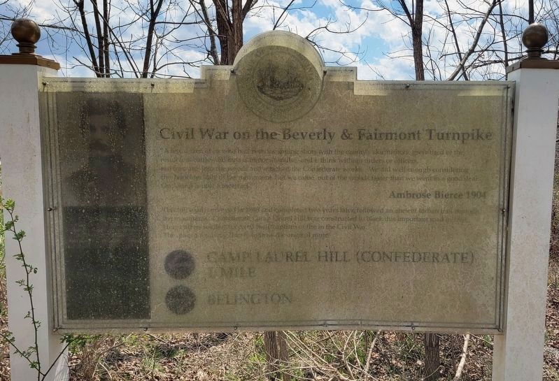 Civil War on the Beverly & Fairmont Turnpike Marker. Click for full size. Civil War on the Beverly & Fairmont Turnpike Marker image. Click for full size.