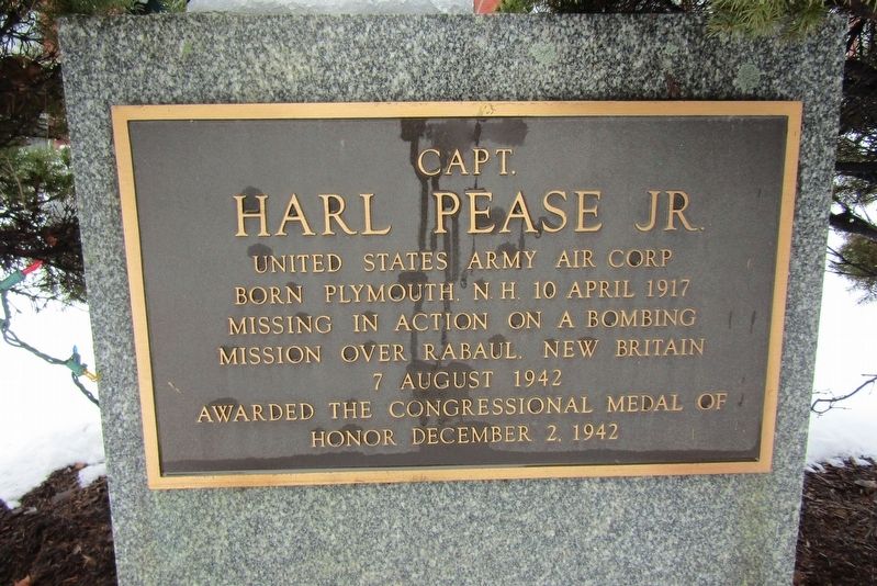 Capt. Harl Pease Jr. Marker image. Click for full size.