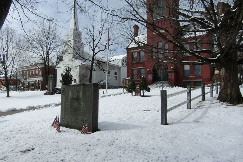 May 30, 1990 Monument in front of Plymouth Town Hall image. Click for full size.