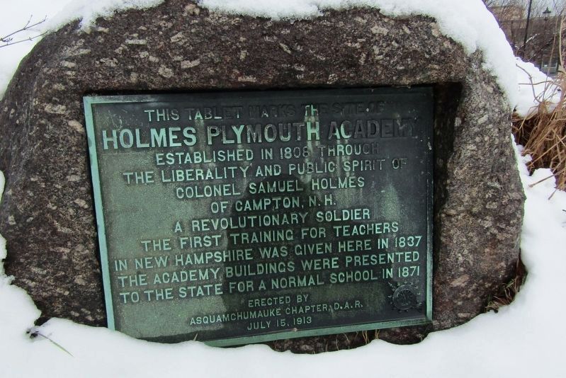 Holmes Plymouth Academy Marker image. Click for full size.