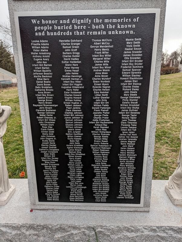 Lower York City Cemetery Plaque. Click for full size. Lower York City Cemetery Plaque image. Click for full size.