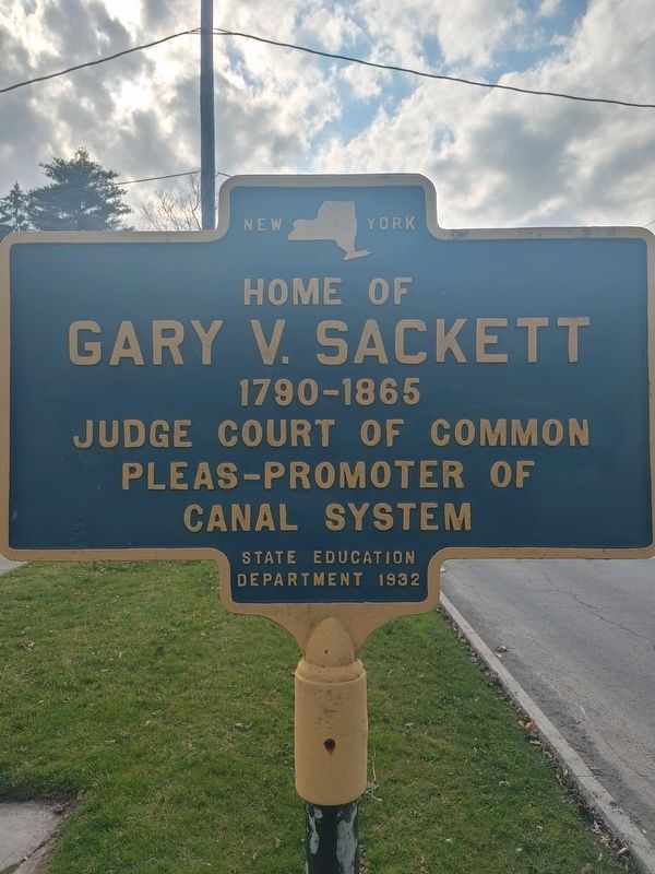 Home of Gary V. Sackett Marker. Click for full size. Home of Gary V. Sackett Marker image. Click for full size.
