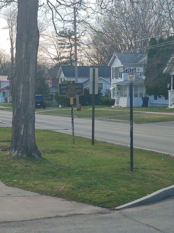 Home of Gary V. Sackett Marker. Click for full size. Home of Gary V. Sackett Marker image. Click for full size.