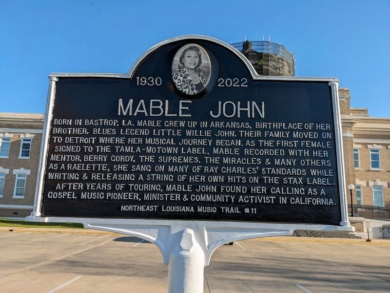Mable John Marker. Click for full size. Mable John Marker image. Click for full size.