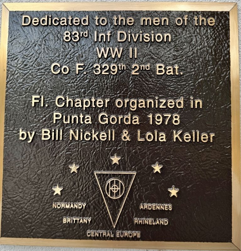 83rd Inf Division Marker image. Click for full size.