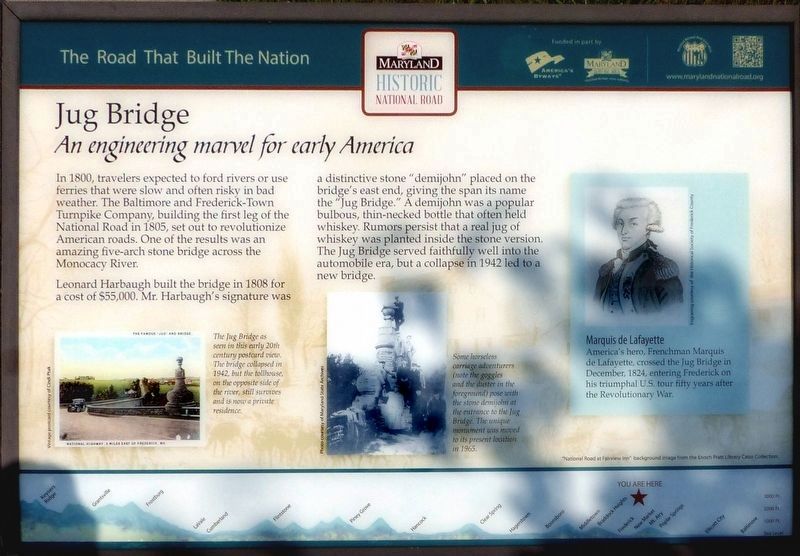 Jug Bridge Marker image. Click for full size.