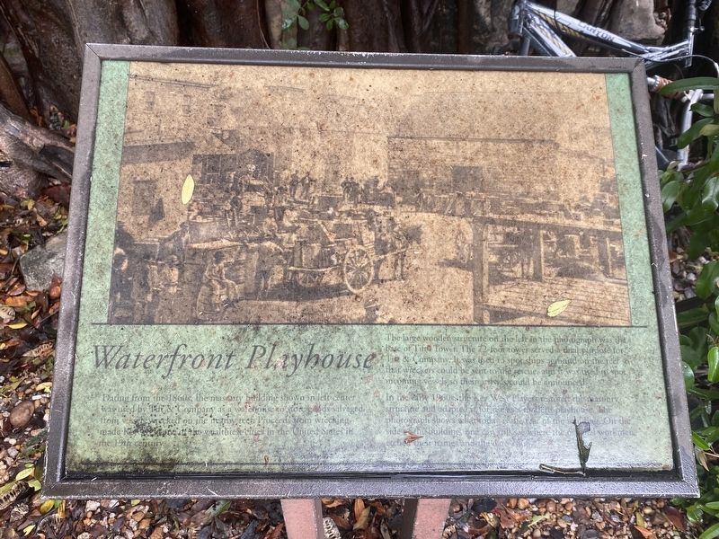 Waterfront Playhouse Marker. Click for full size. Waterfront Playhouse Marker image. Click for full size.