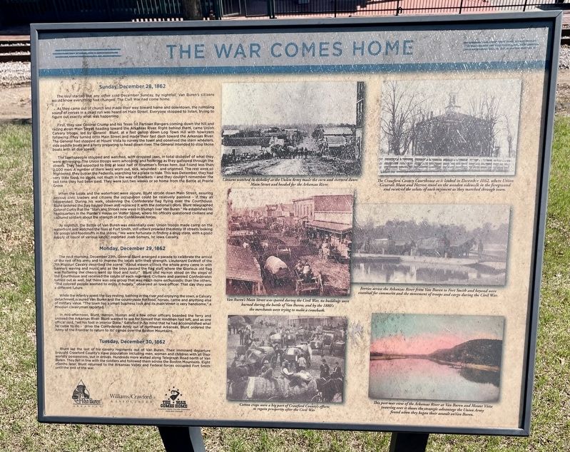 The War Comes Home Marker image. Click for full size.