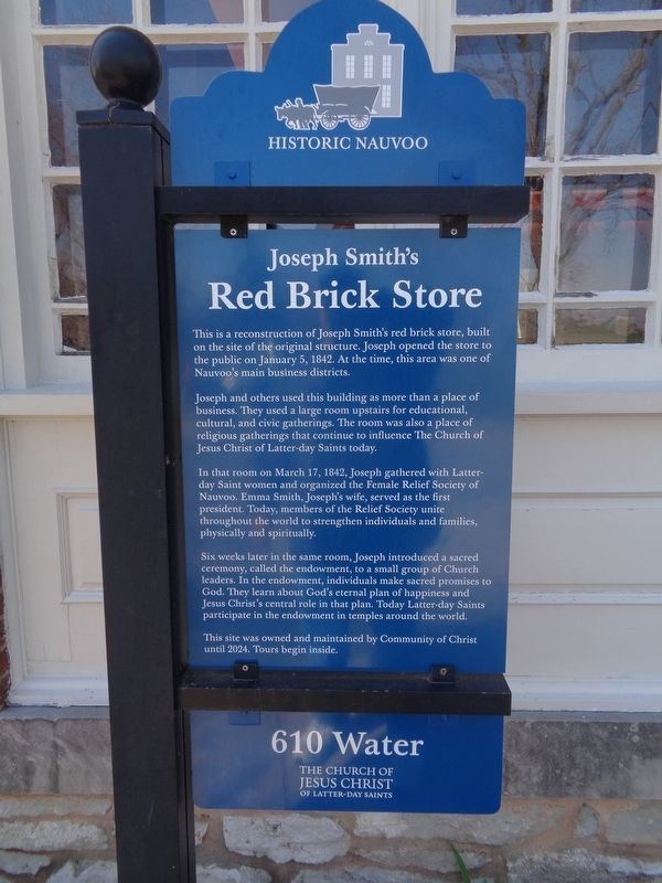 Joseph Smith's Red Brick Store Marker image. Click for full size.