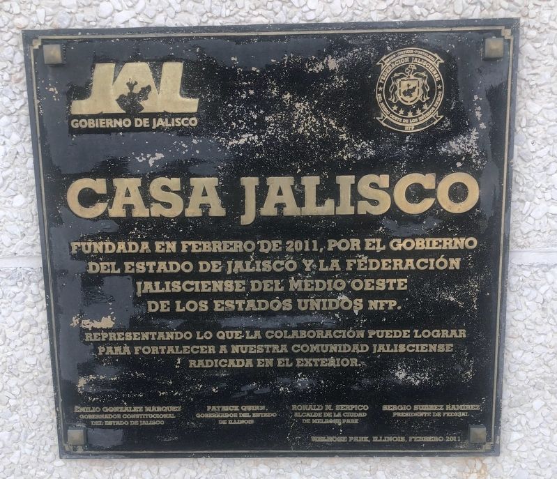 Casa Jalisco Marker. Click for full size. Casa Jalisco Marker image. Click for full size.