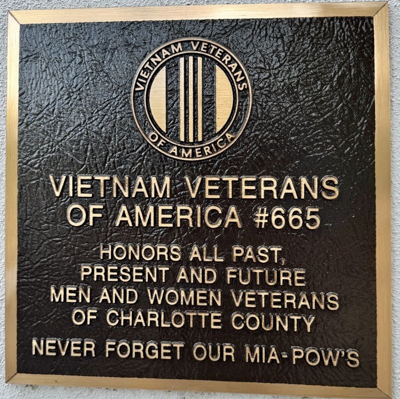 Vietnam Veterans Marker image. Click for full size.