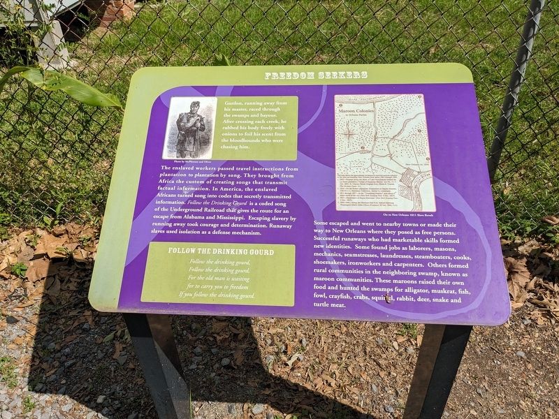 Freedom Seekers Marker. Click for full size. Freedom Seekers Marker image. Click for full size.