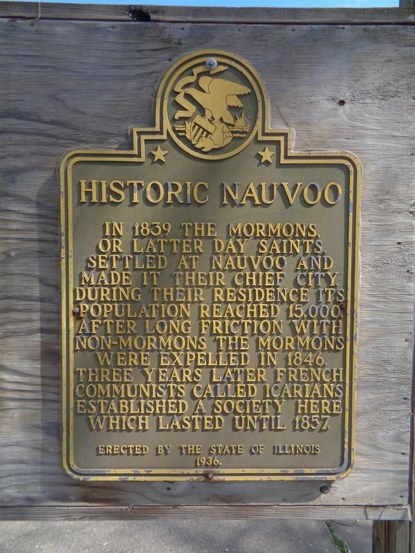 Historic Nauvoo Marker image. Click for full size.