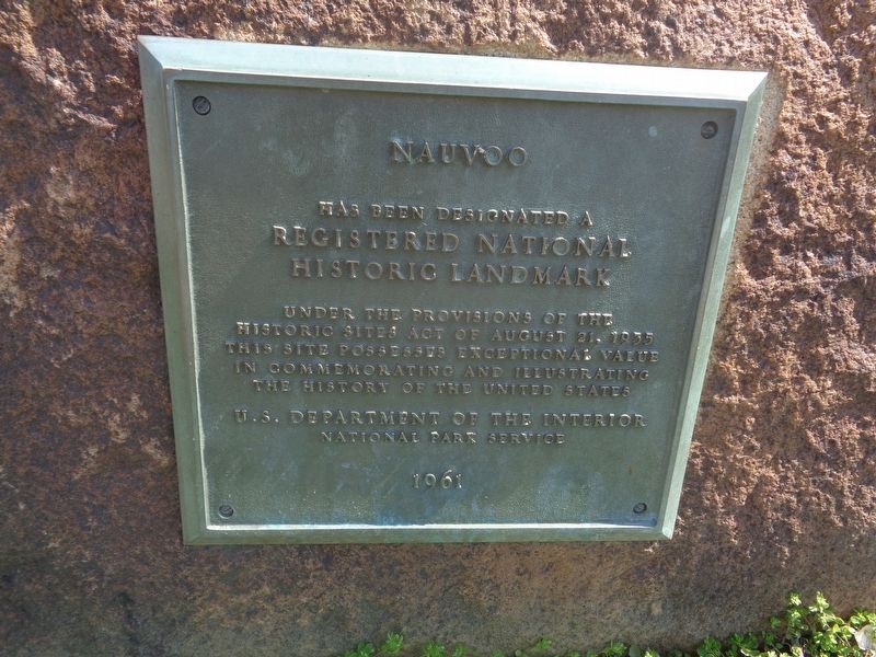 Nauvoo Marker. Click for full size. Nauvoo Marker image. Click for full size.