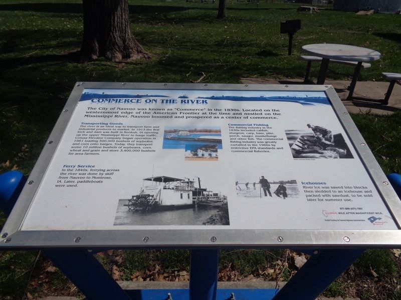 Commerce on the River Marker. Click for full size. Commerce on the River Marker image. Click for full size.
