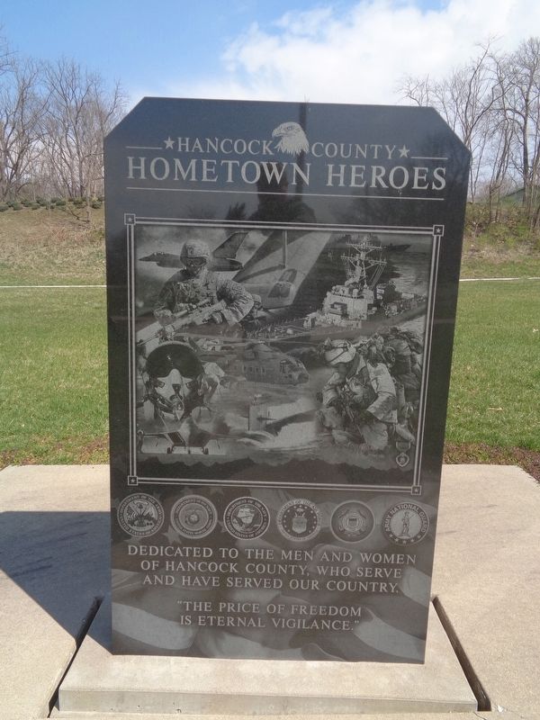 Hancock County Hometown Heroes Marker image. Click for full size.