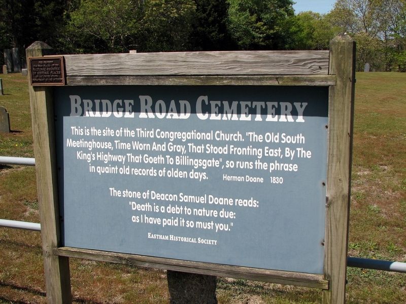 Bridge Road Cemetery Marker image. Click for full size.