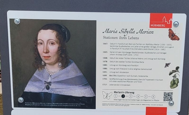 Maria Sibylla Merian Marker image. Click for full size.