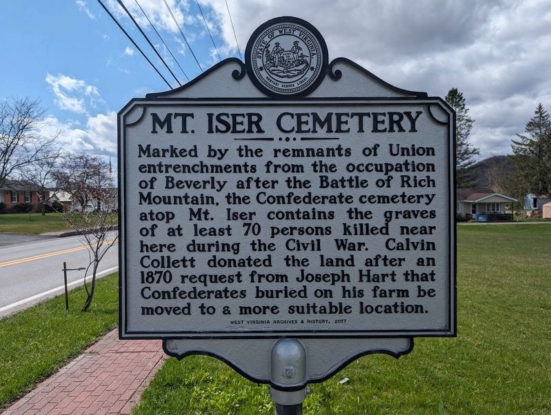 Mt. Iser Cemetery Marker image. Click for full size.