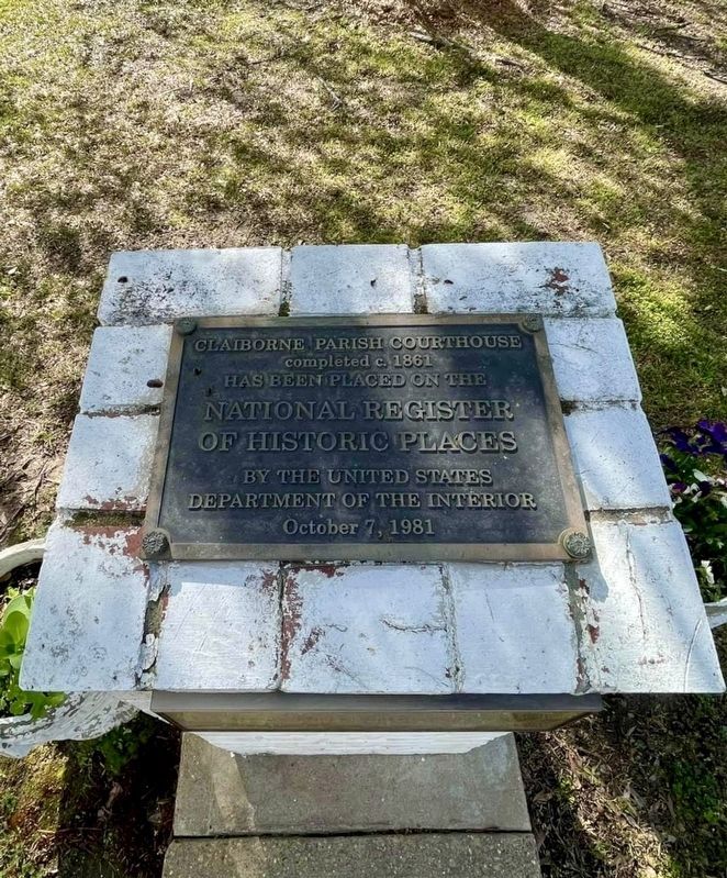 Claiborne Parish Court House Marker image. Click for full size.