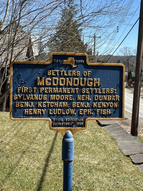 Settlers of McDonough Marker image. Click for full size.