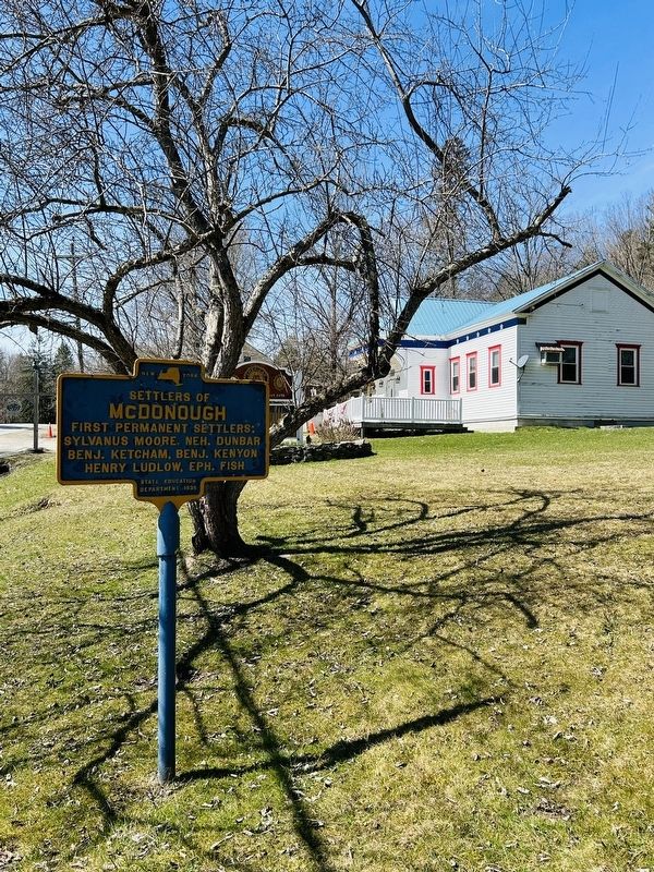 Settlers of McDonough Marker image. Click for full size.