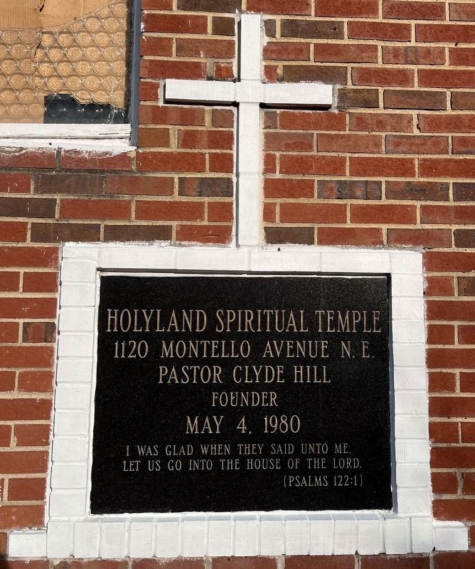 Holyland Spiritual Temple Marker. Click for full size. Holyland Spiritual Temple Marker image. Click for full size.