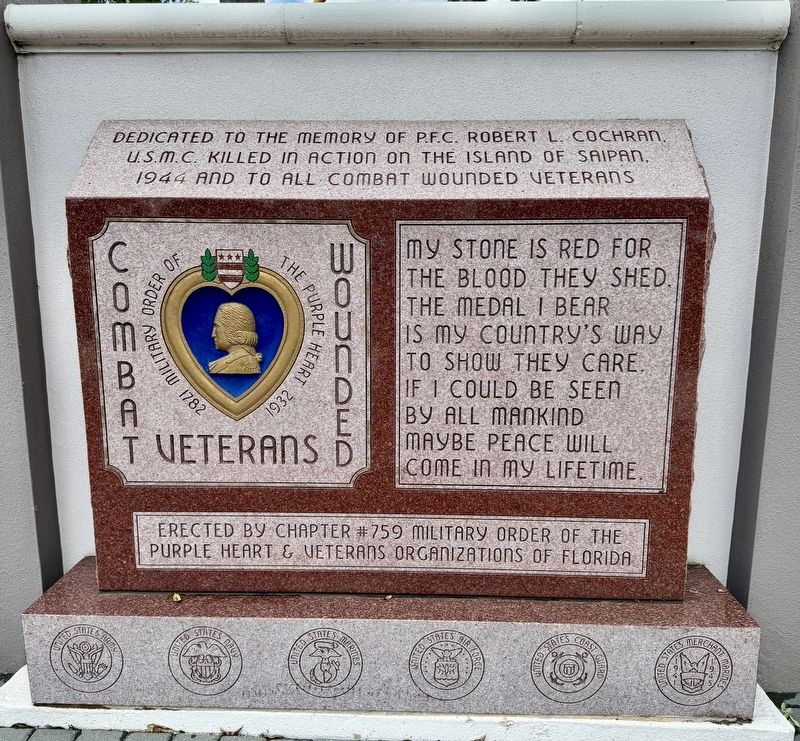 Combat Wounded Veterans Marker image. Click for full size.