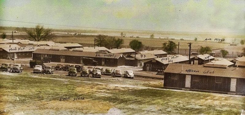 Buildings at Camp Jesse Turner near Van Buren (circa 1943). image. Click for full size.