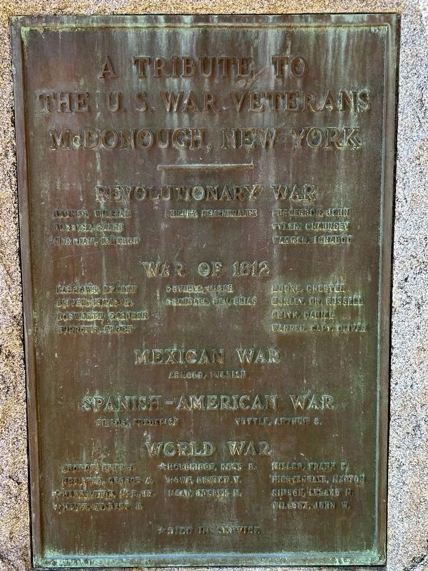 McDonough Veterans Memorial image. Click for full size.