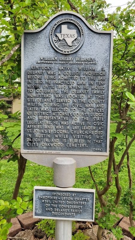William Shelby Delaney Marker image. Click for full size.