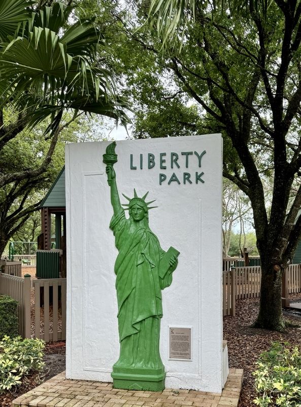 Statue of Liberty Marker. Click for full size. Statue of Liberty Marker image. Click for full size.