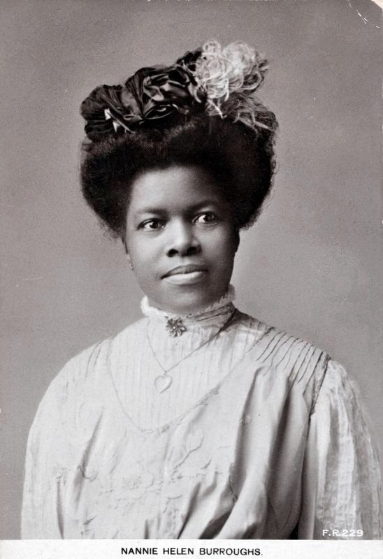 Nannie Helen Burroughs<BR>�1909� image. Click for full size.