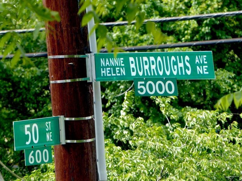 Nannie Helen Burroughs Avenue and 50th Street. image. Click for full size.