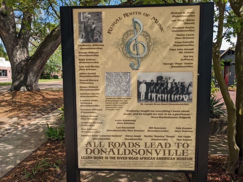 All Roads Lead to Donaldsonville Marker image. Click for full size.