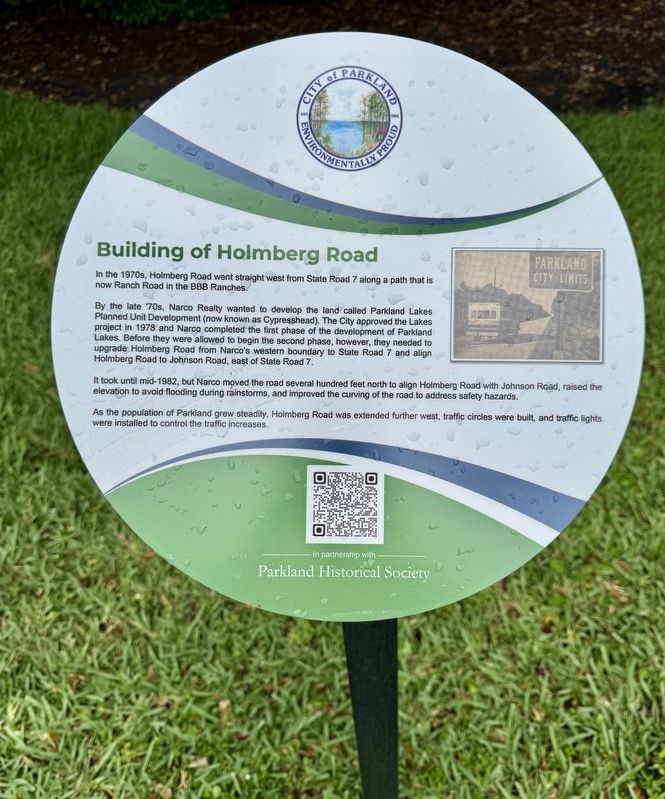 Building of Holmberg Road Marker image. Click for full size.