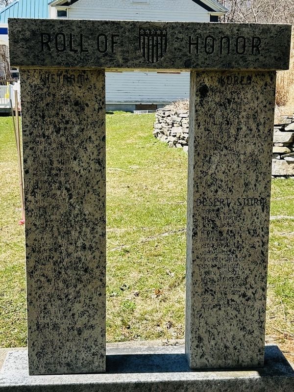 Roll of Honor Marker image. Click for full size.