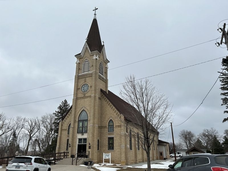 Holy Rosary Catholic Church & Marker. Click for full size. Holy Rosary Catholic Church & Marker image. Click for full size.